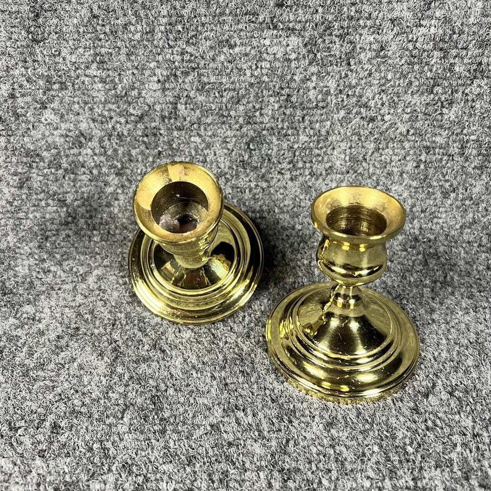 Pair of Vintage Baldwin‎ Brass Candlestick Holders,  Heavy